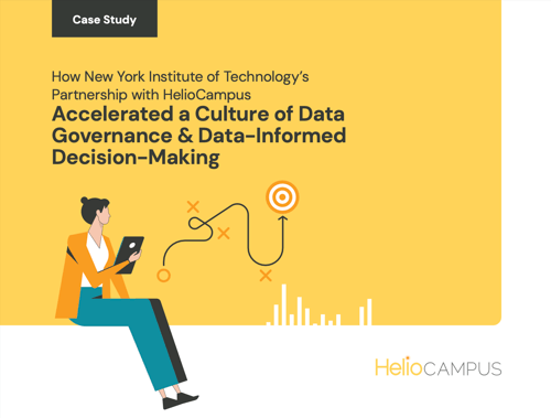 Cover of How New York Institute of Technology’s Partnership with HelioCampus Accelerated a Culture of Data Governance & Data-Informed Decision-Making case study.